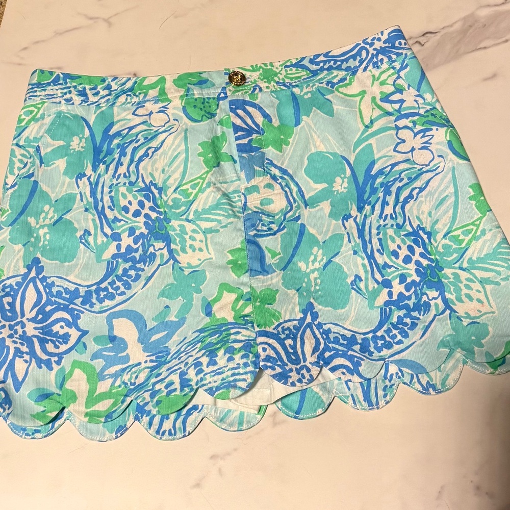 Lillly Pulitzer Scalloped Edge Skort Size 8